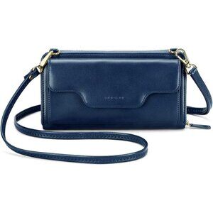 Women 02 - Navy Blue Wallet Imported Purses Crossbody Zipper Hand Bags